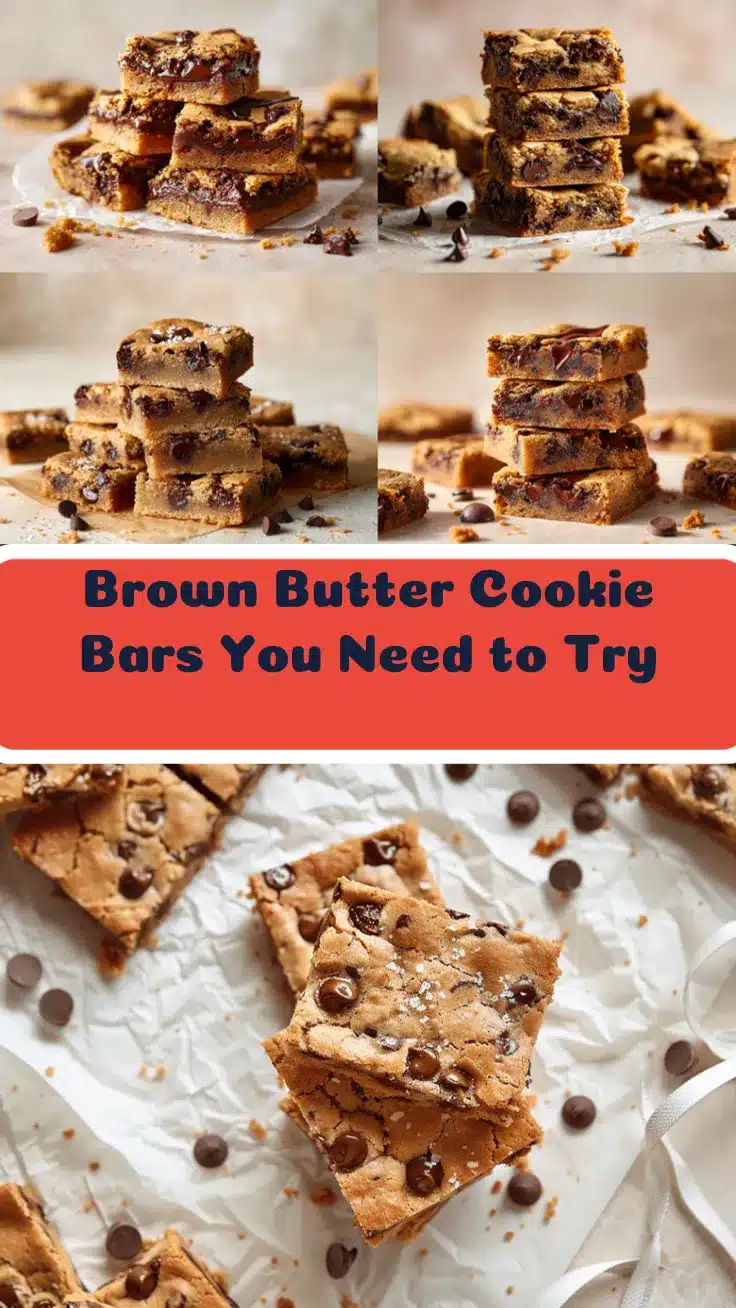 brown butter chocolate chip cookie bars recipe