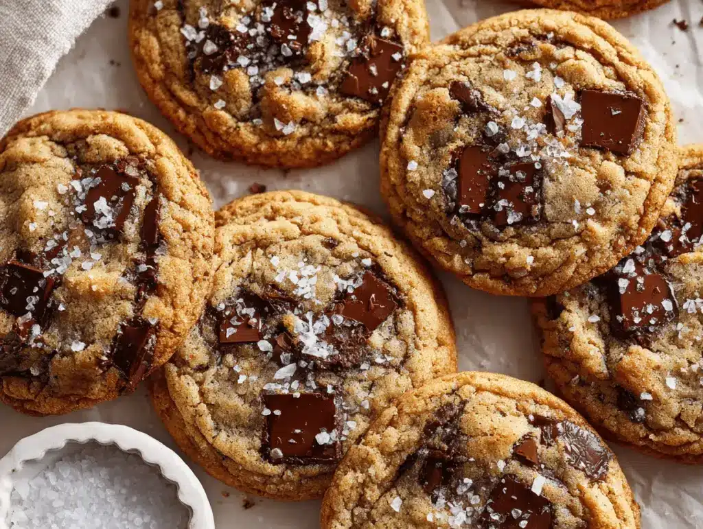 brown butter chocolate chip cookies - featured image