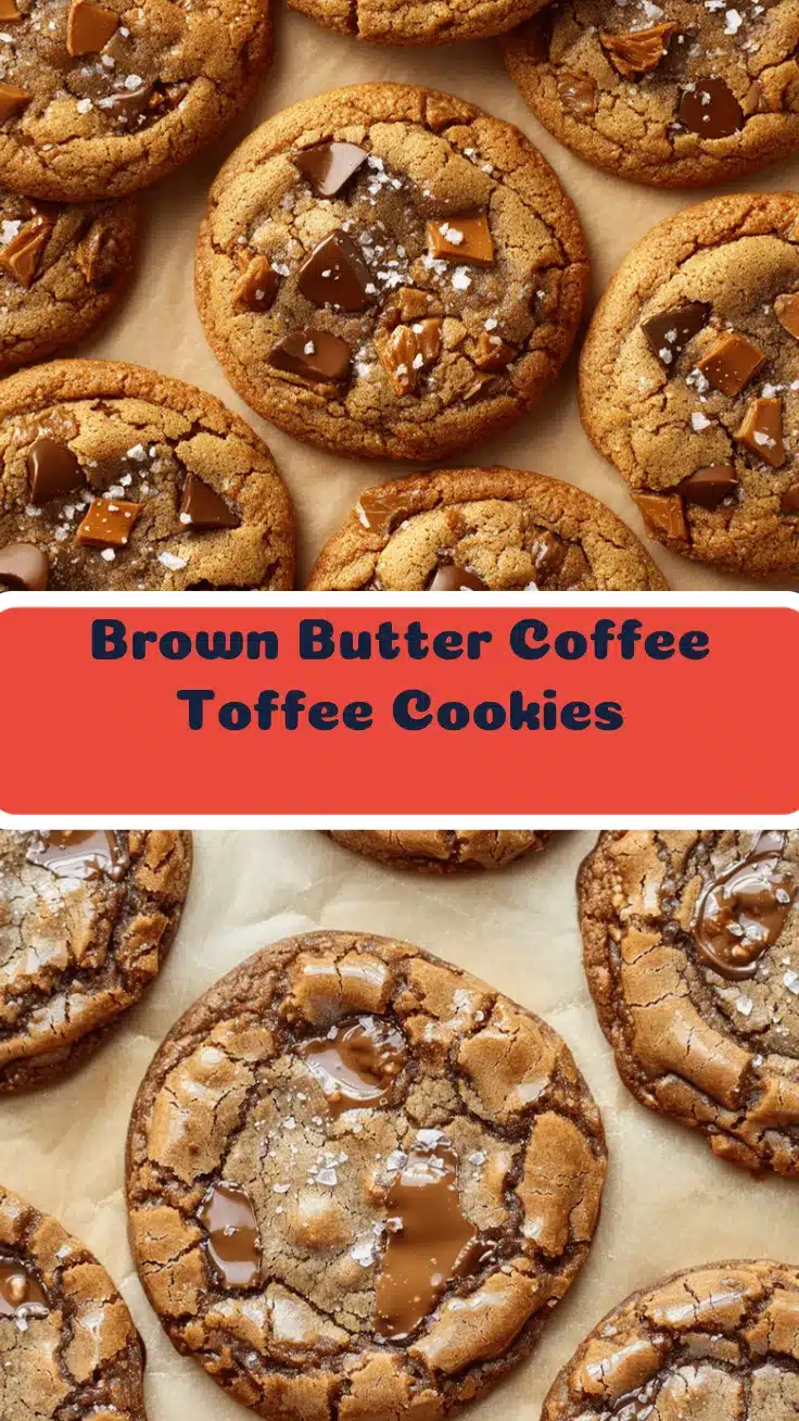 brown butter coffee toffee cookies recipe