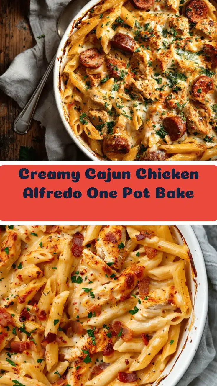Cajun chicken Alfredo bake recipe