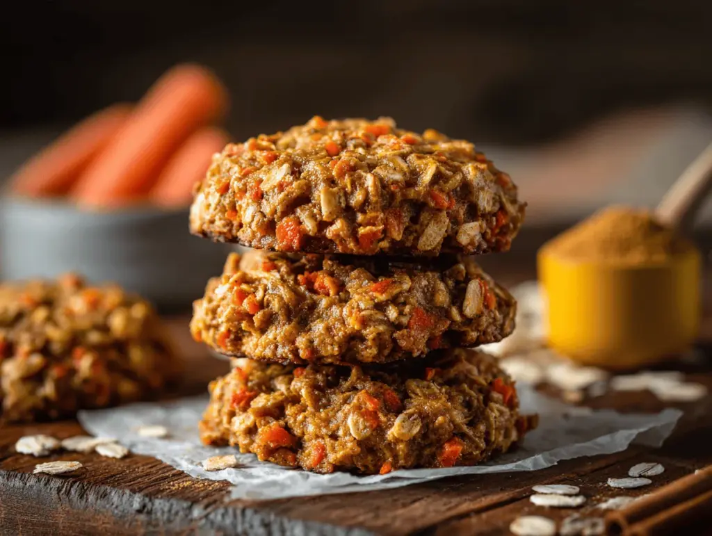 carrot cake oatmeal cookies - featured image