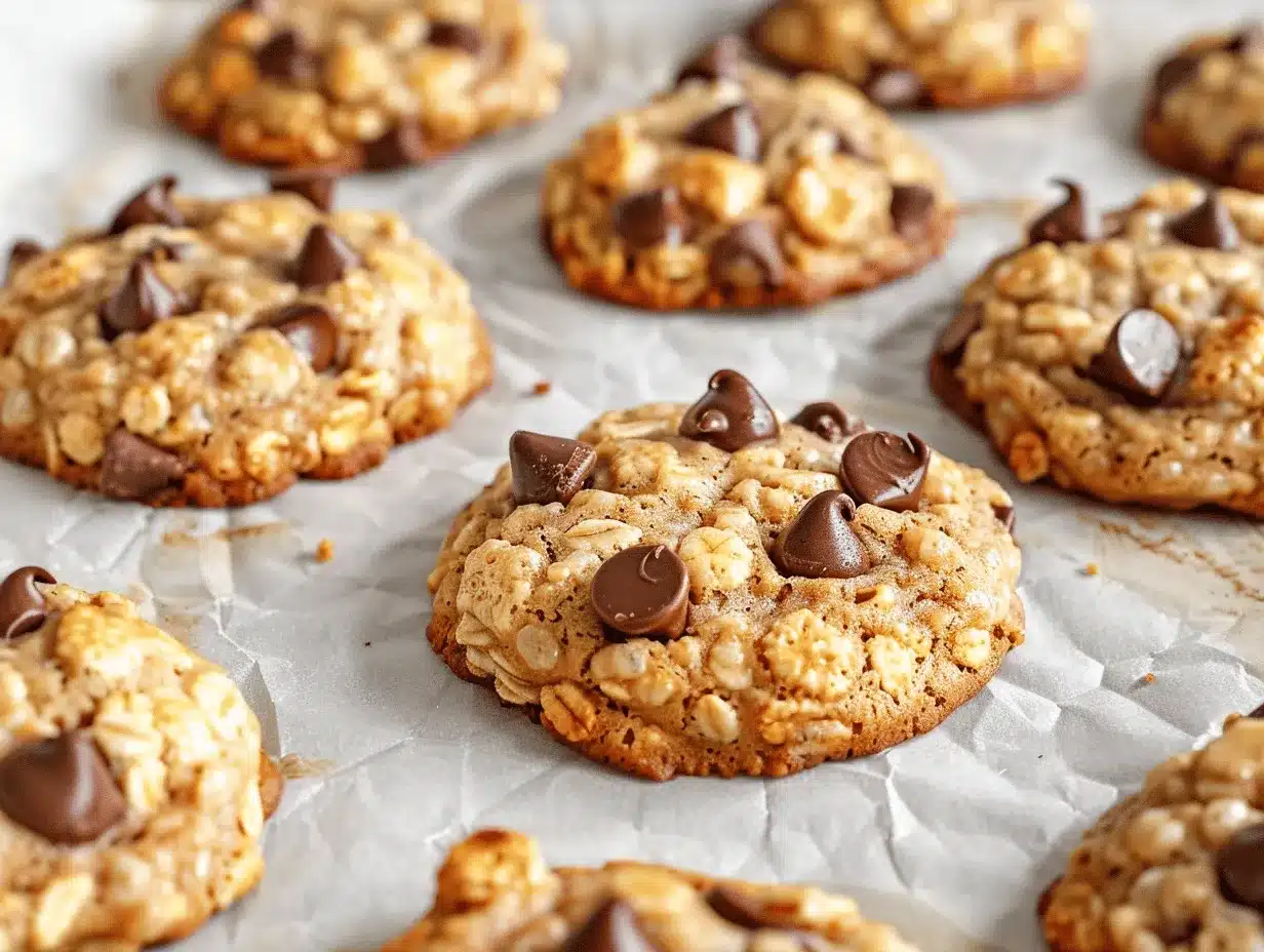 Chocolate Chip Rice Krispie Cookies preparation steps