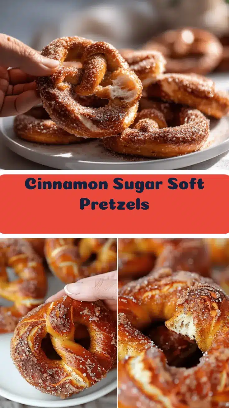 cinnamon sugar soft pretzels recipe