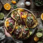 crock pot honey citrus pulled pork tacos - featured image