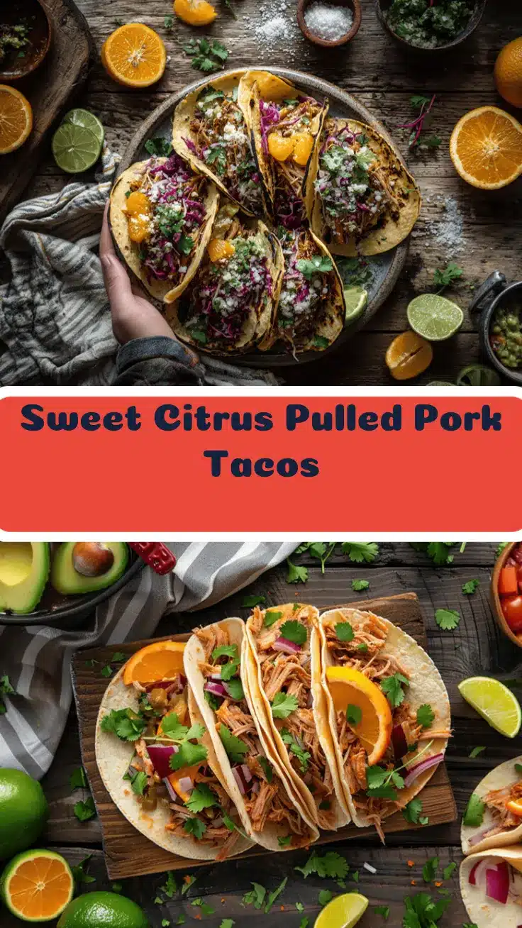 crock pot honey citrus pulled pork tacos recipe