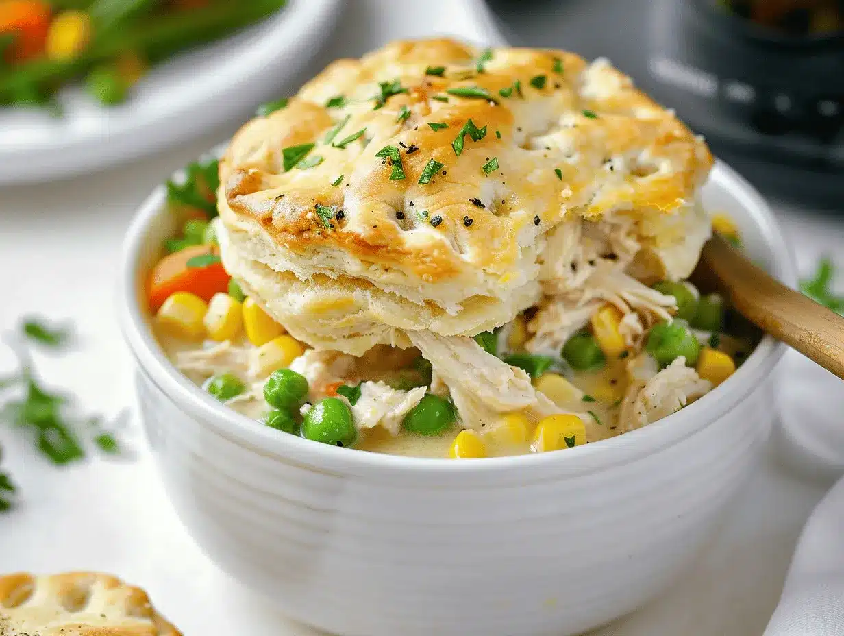 crockpot chicken pot pie preparation steps