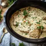 crockpot creamy ranch pork chops - featured image