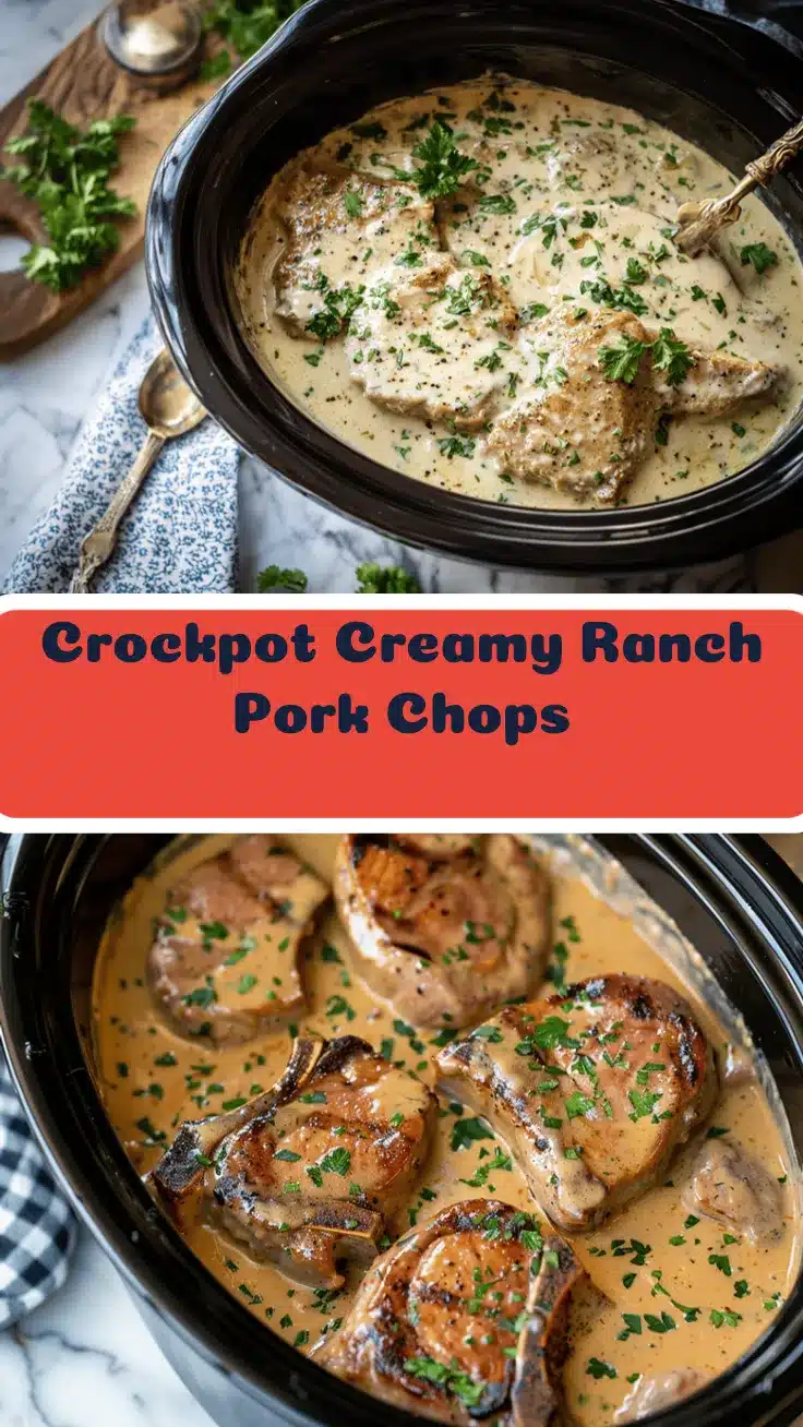 crockpot creamy ranch pork chops recipe
