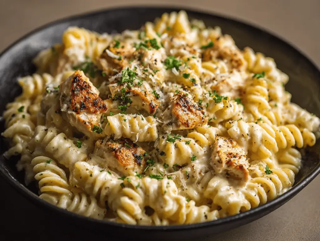 Crockpot Garlic Parmesan Chicken Pasta - featured image