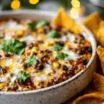 crockpot taco casserole - featured image