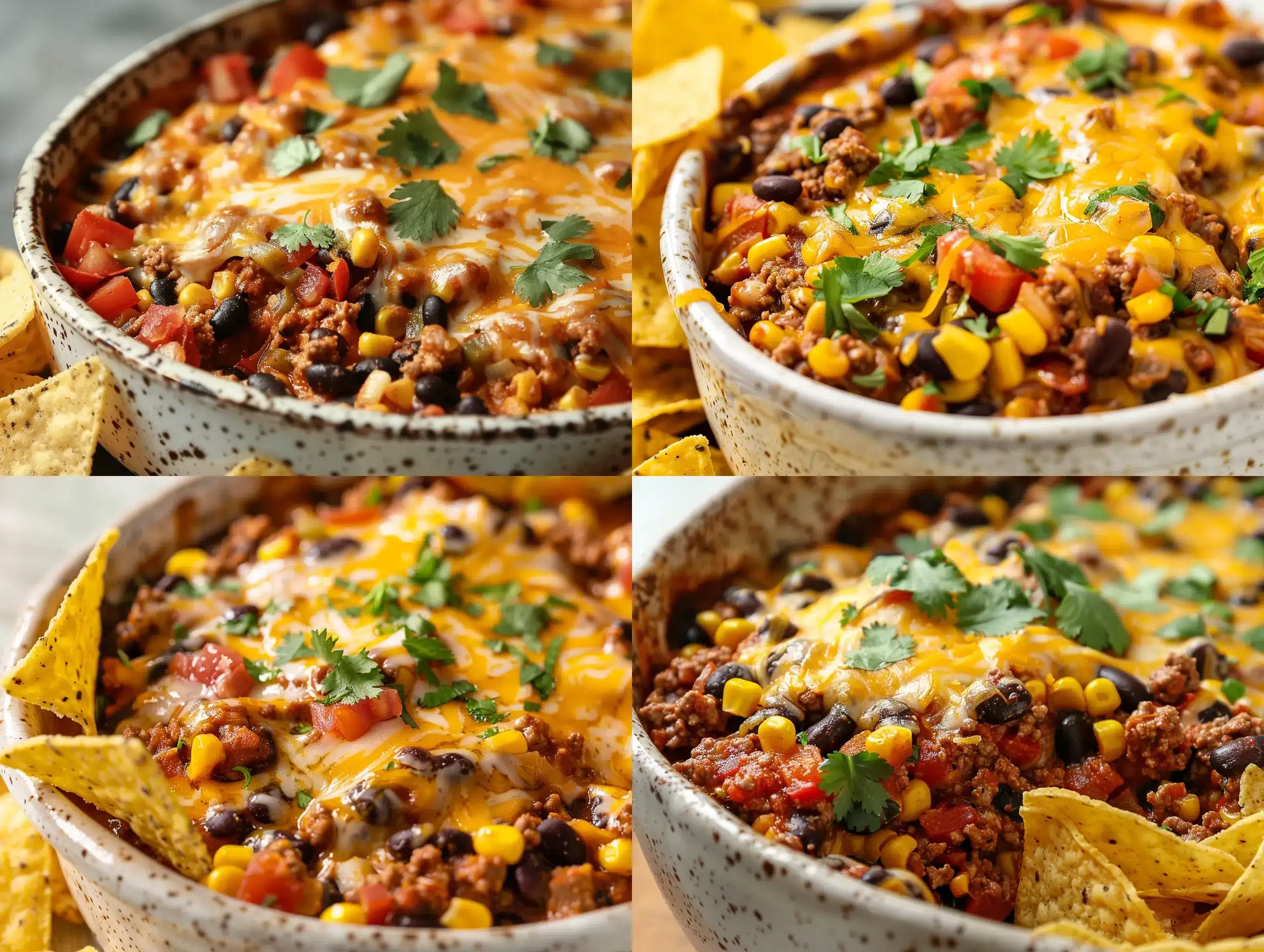 crockpot taco casserole preparation steps