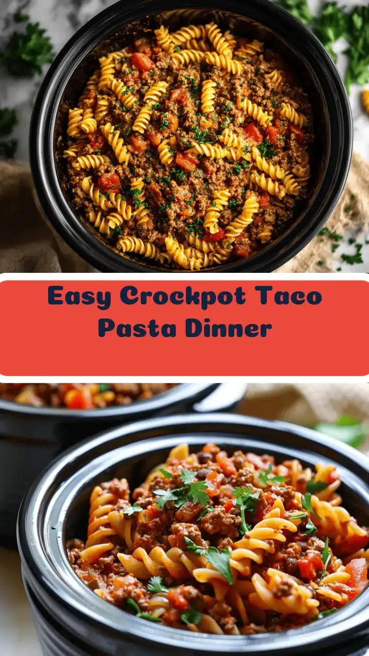 Crockpot Taco Pasta recipe