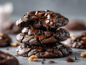 fudgy brownie cookies - featured image