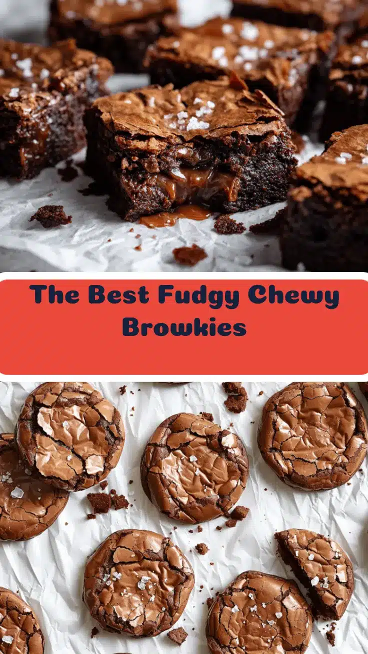 fudgy chewy browkies recipe
