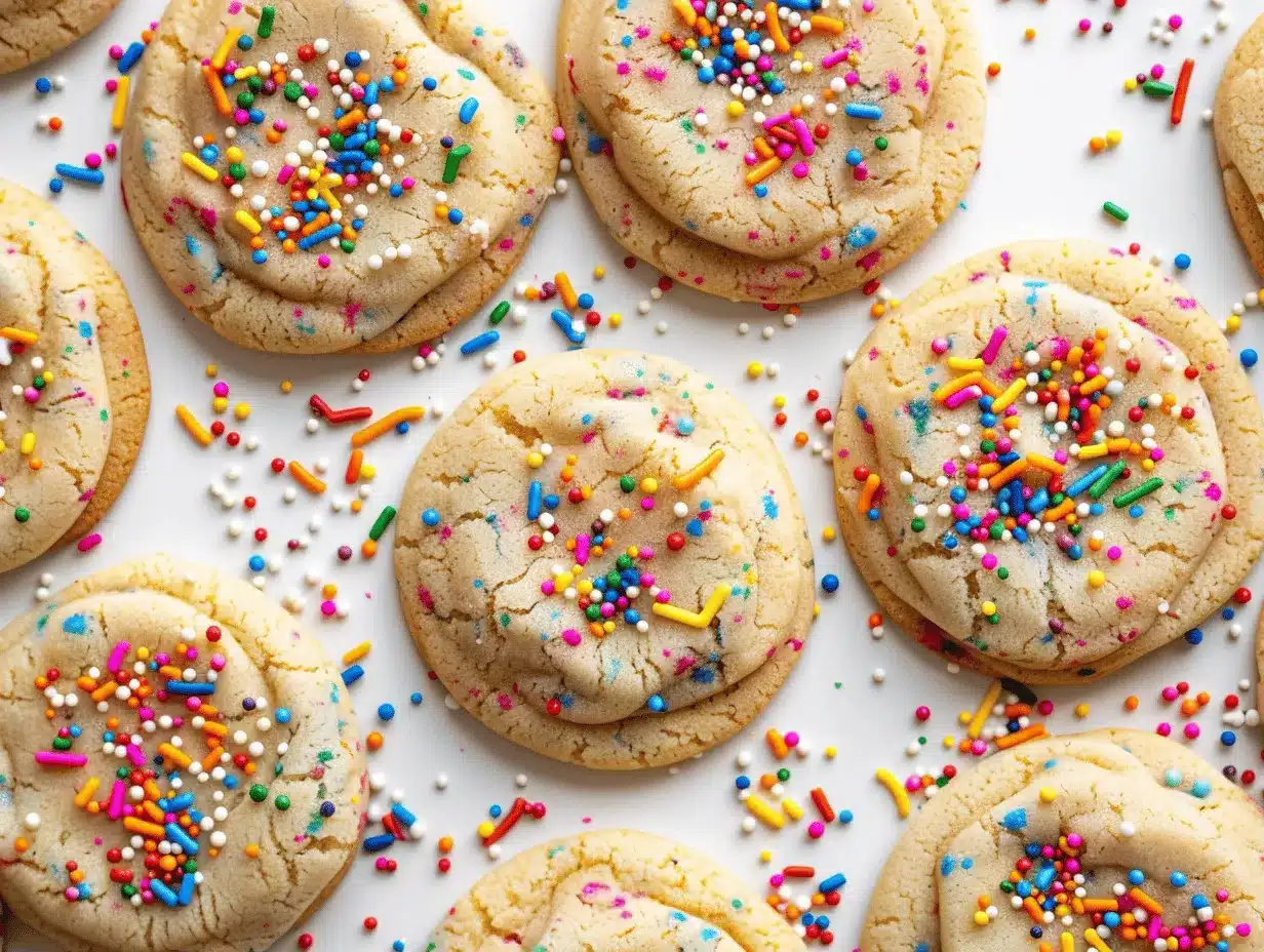 Funfetti cookies preparation steps