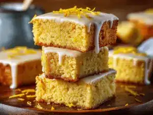 lemon brownies - featured image
