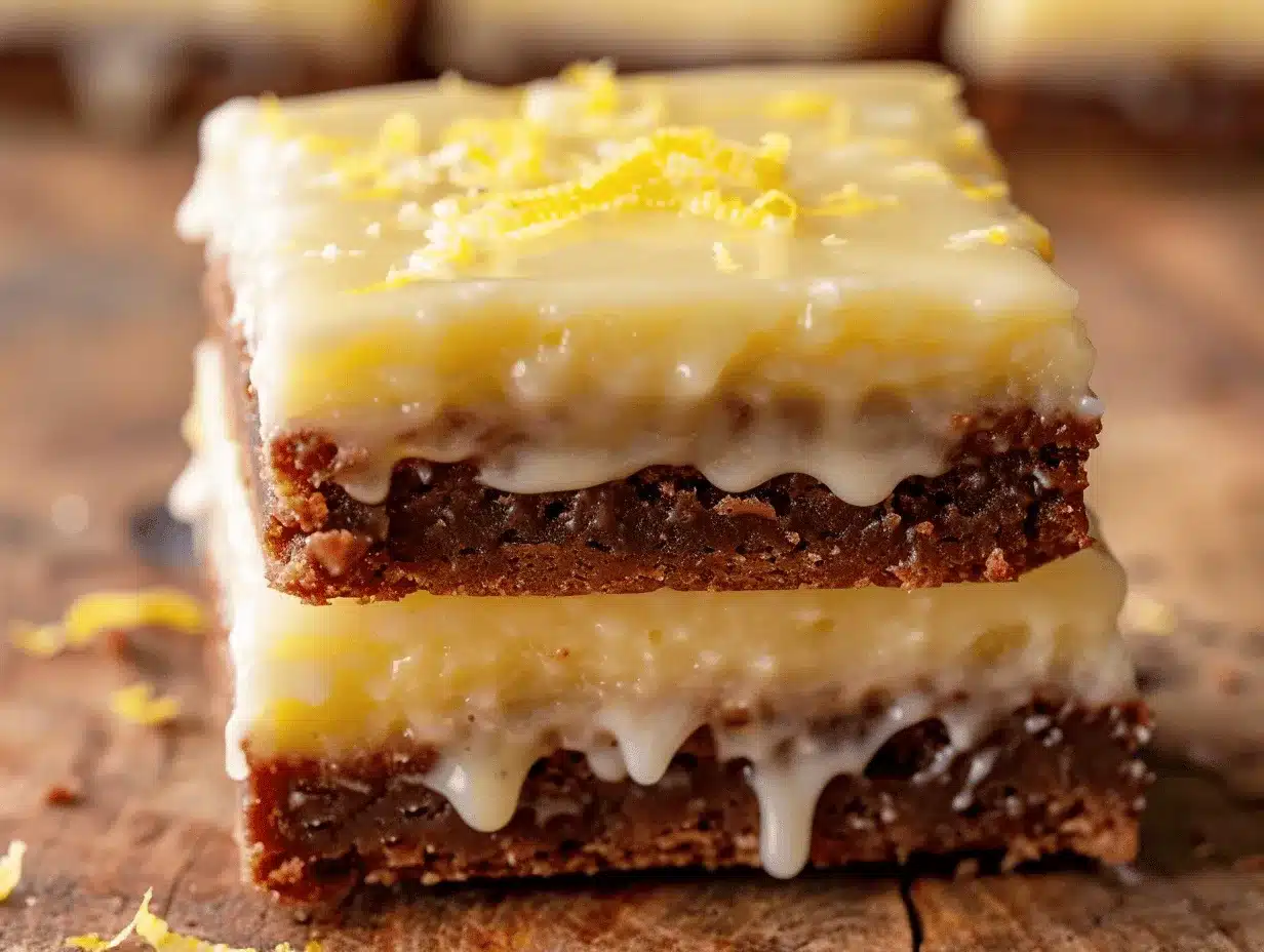 lemon brownies preparation steps