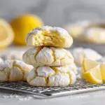 lemon crinkle cookies - featured image