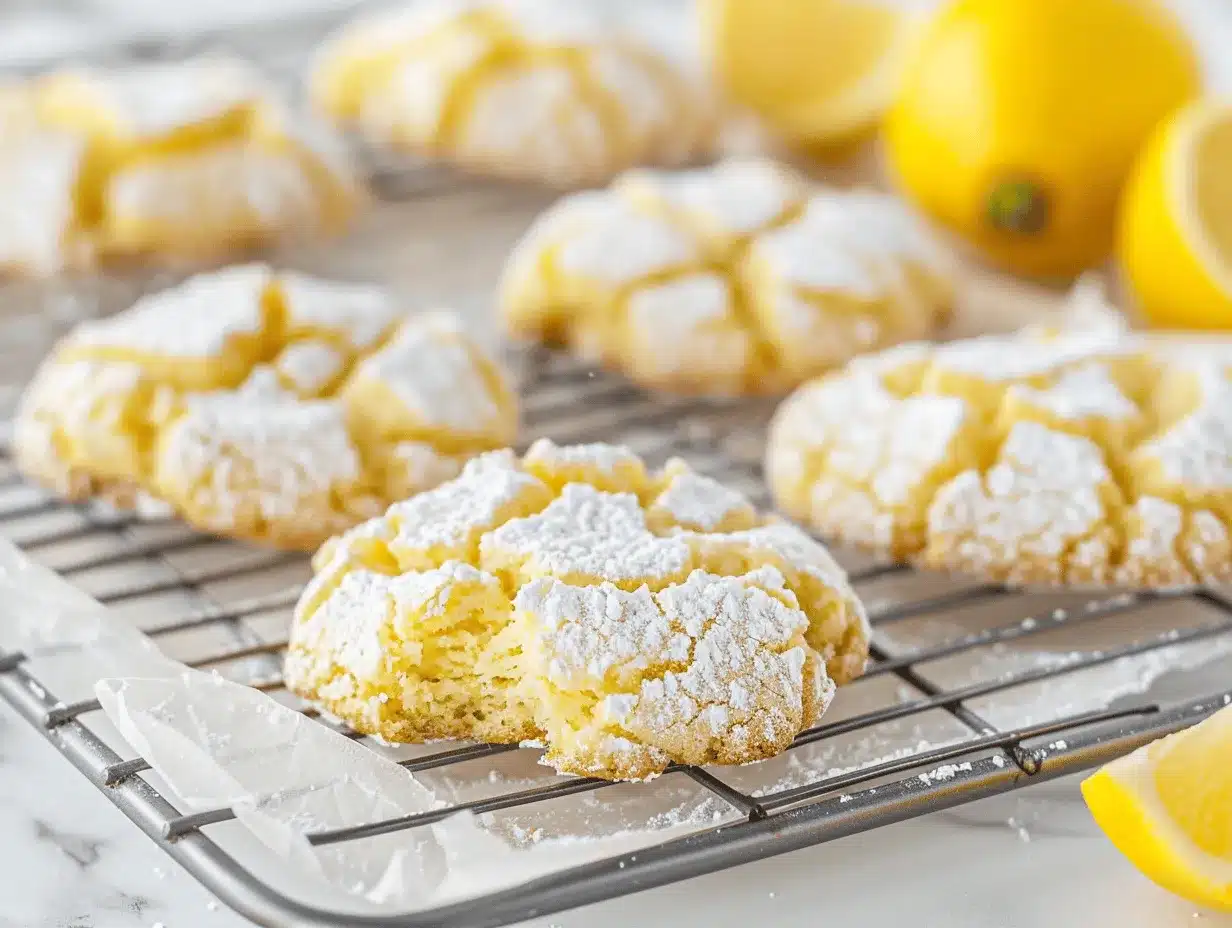 lemon crinkle cookies preparation steps