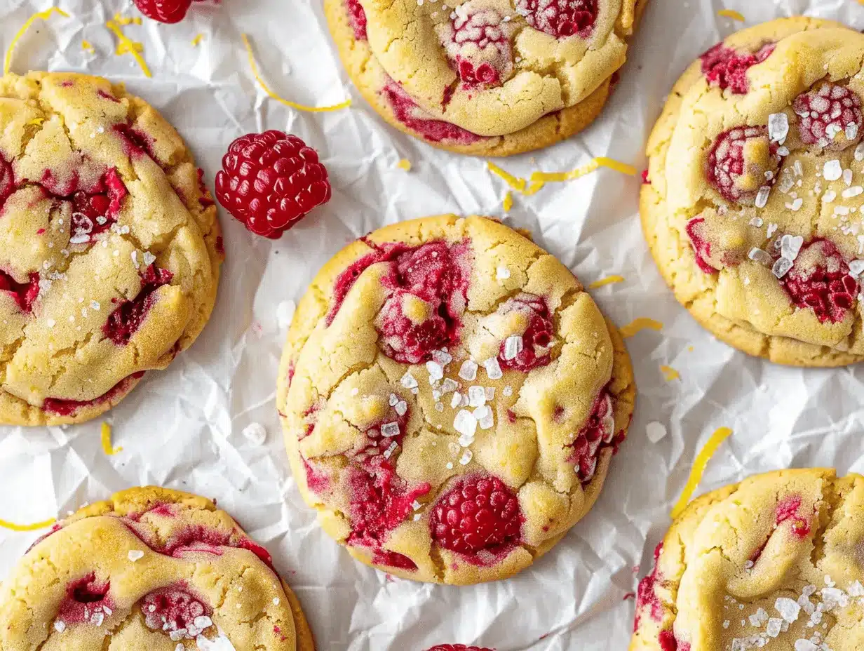 lemon raspberry cookies preparation steps