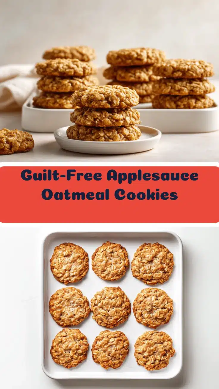low sugar applesauce oatmeal cookies recipe