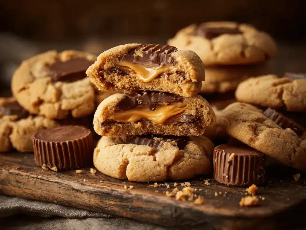peanut butter cup cookies - featured image