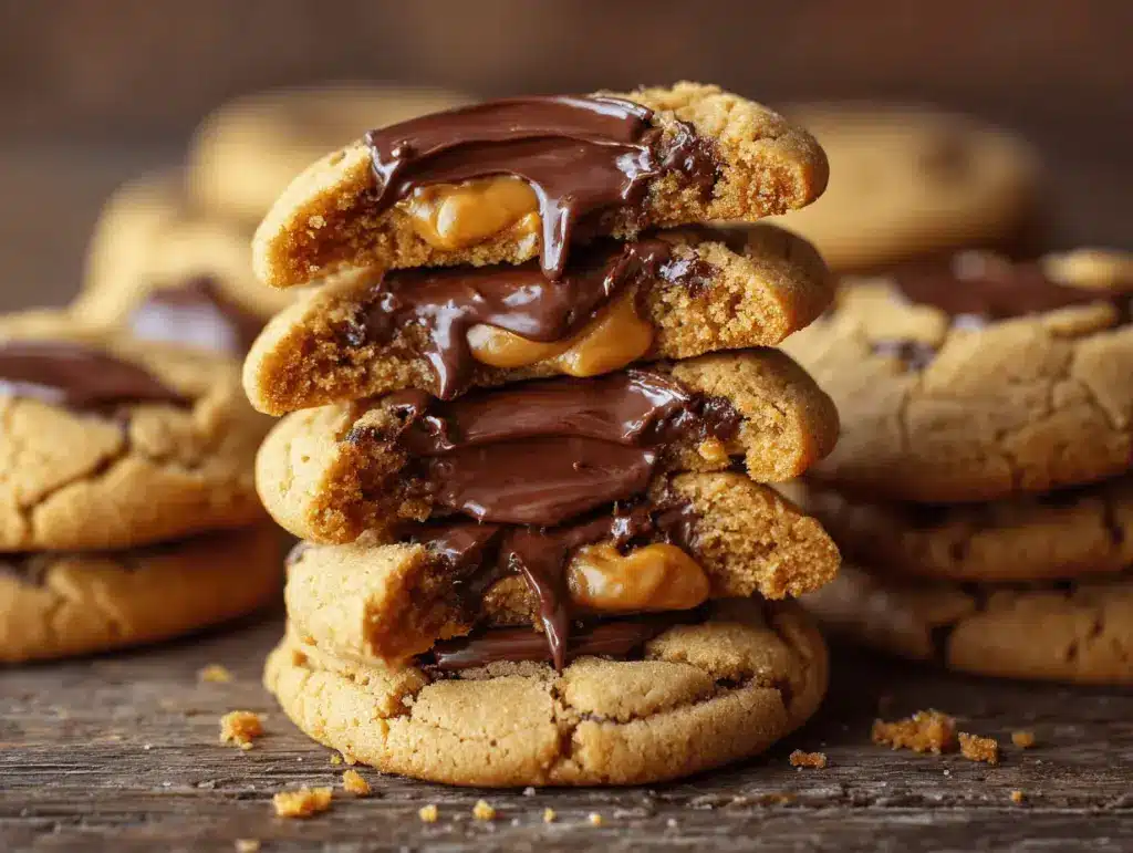 peanut butter cup cookies - featured image
