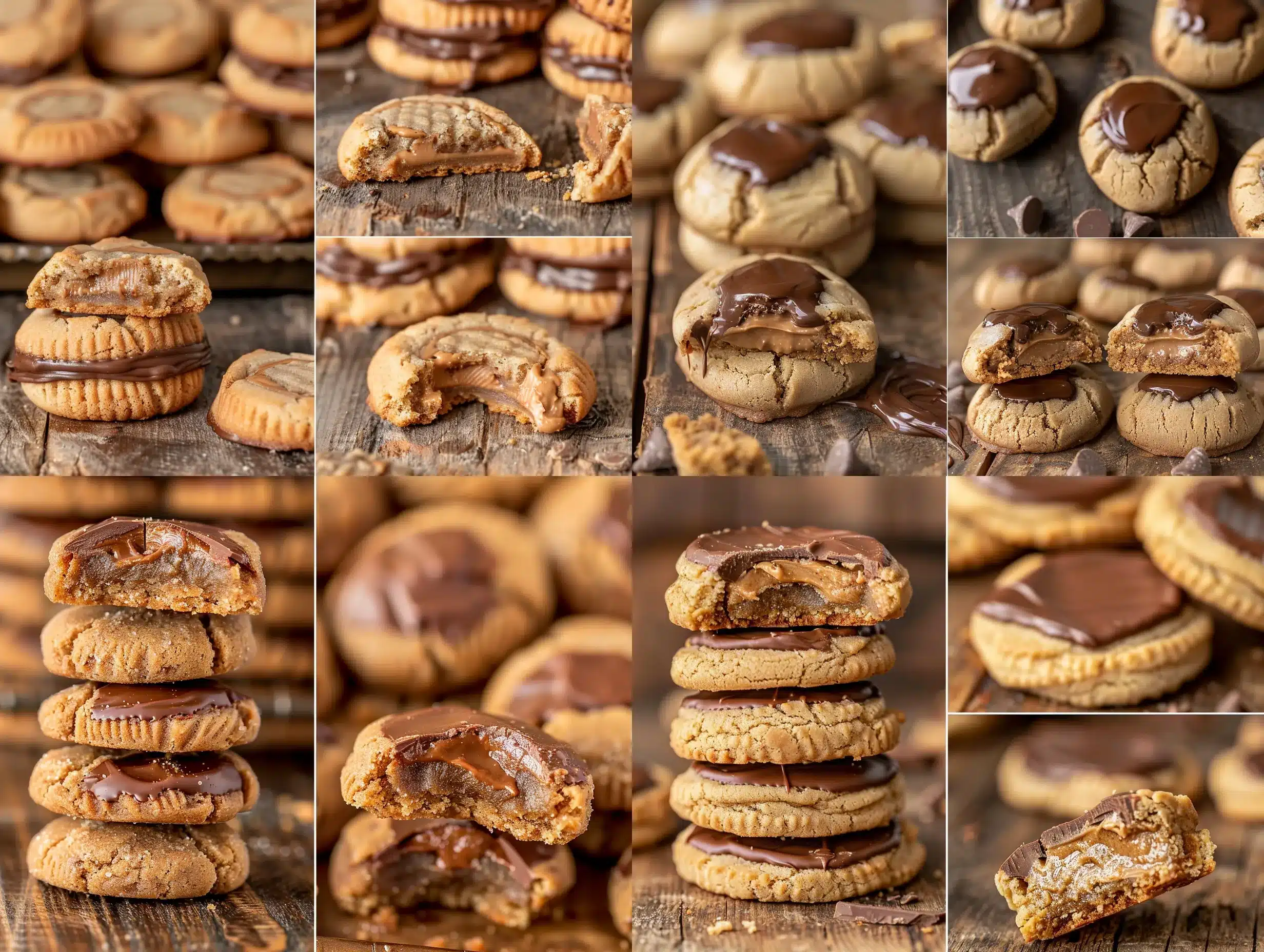 peanut butter cup cookies preparation steps