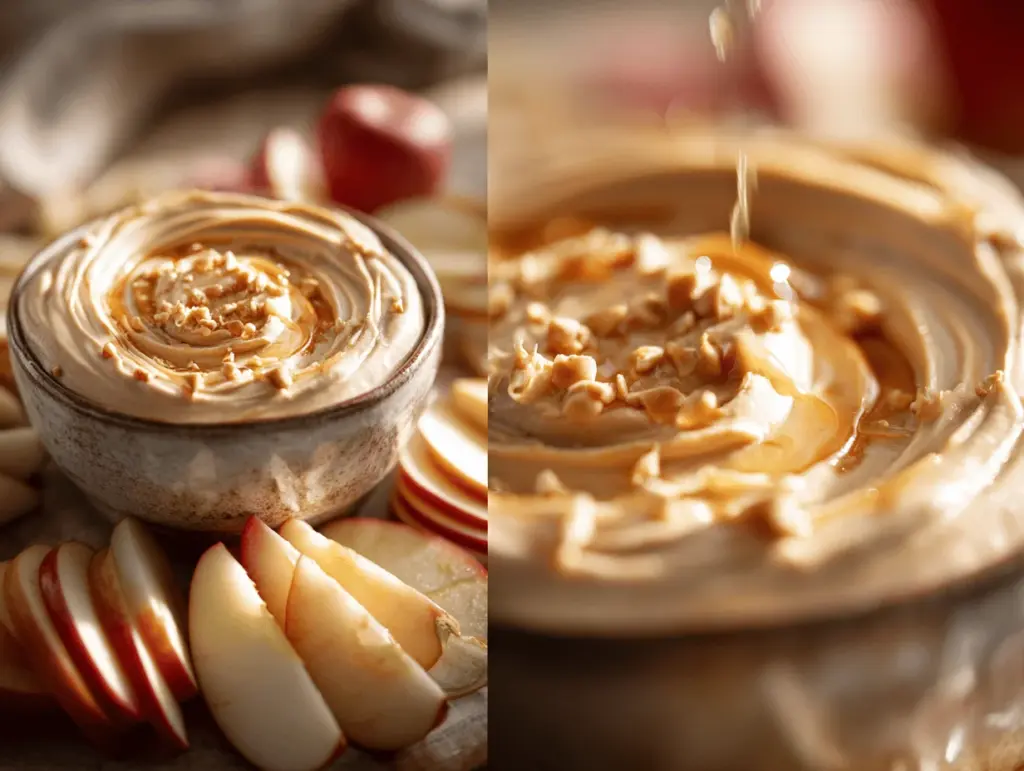 peanut butter yogurt apple dip - featured image
