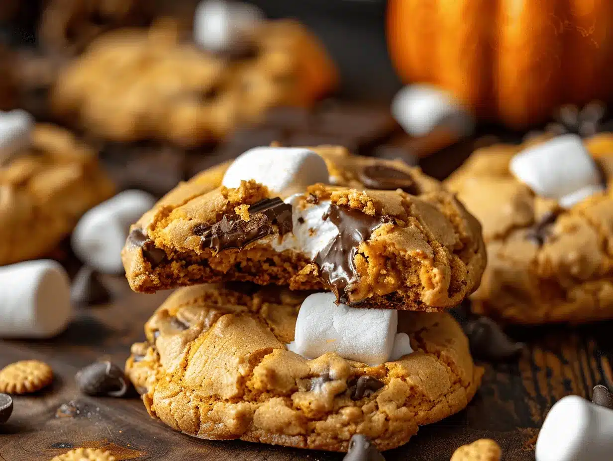 pumpkin smores cookies preparation steps