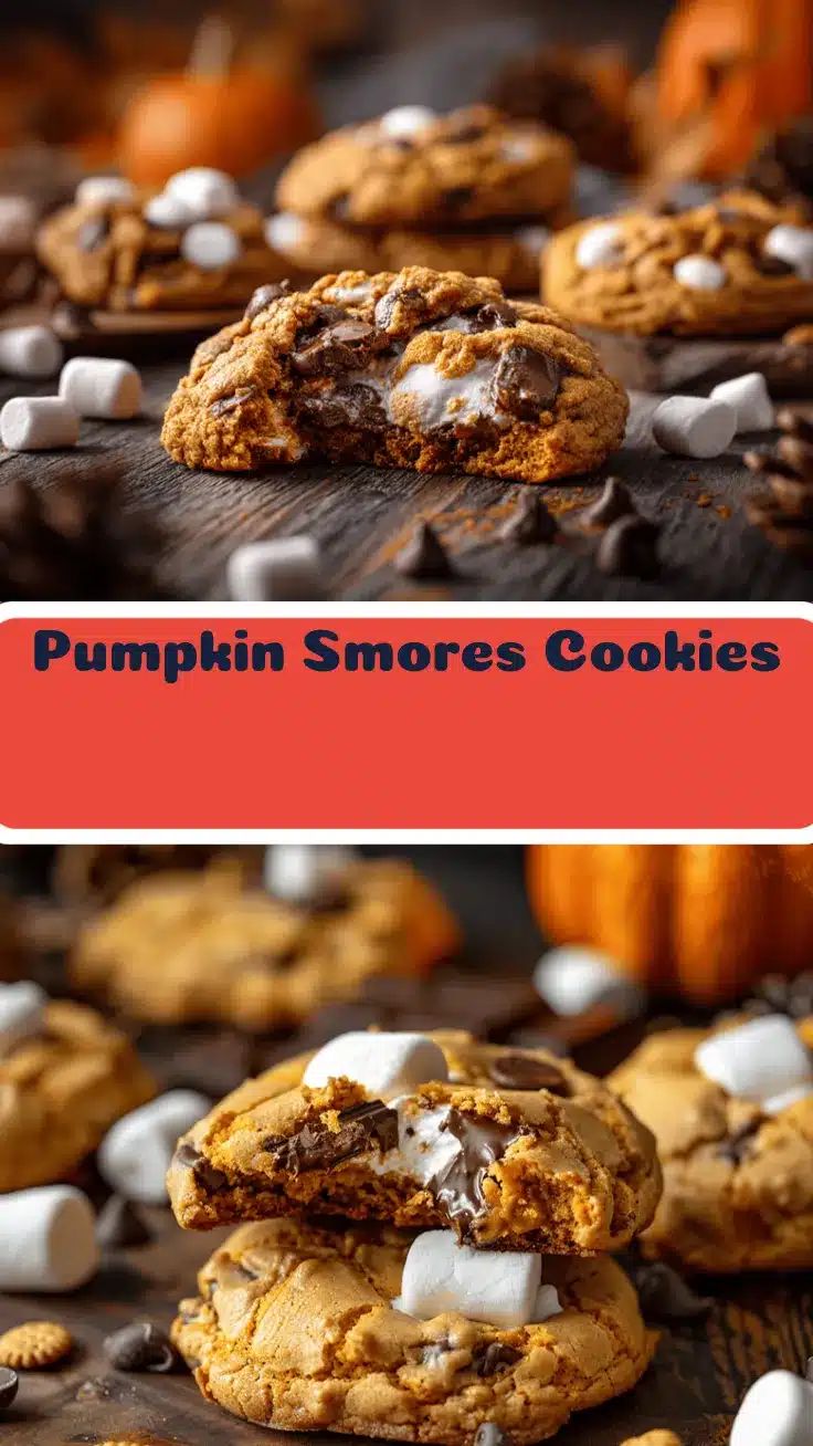 pumpkin smores cookies recipe