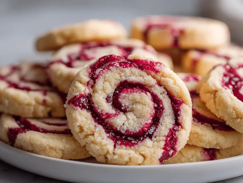 raspberry swirl cookies - featured image