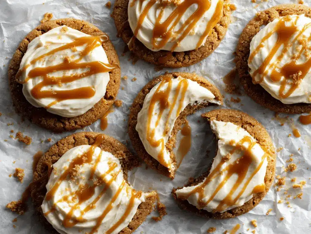 Salted Caramel Cheesecake Cookies - featured image