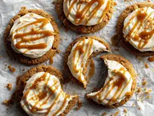 Salted Caramel Cheesecake Cookies - featured image