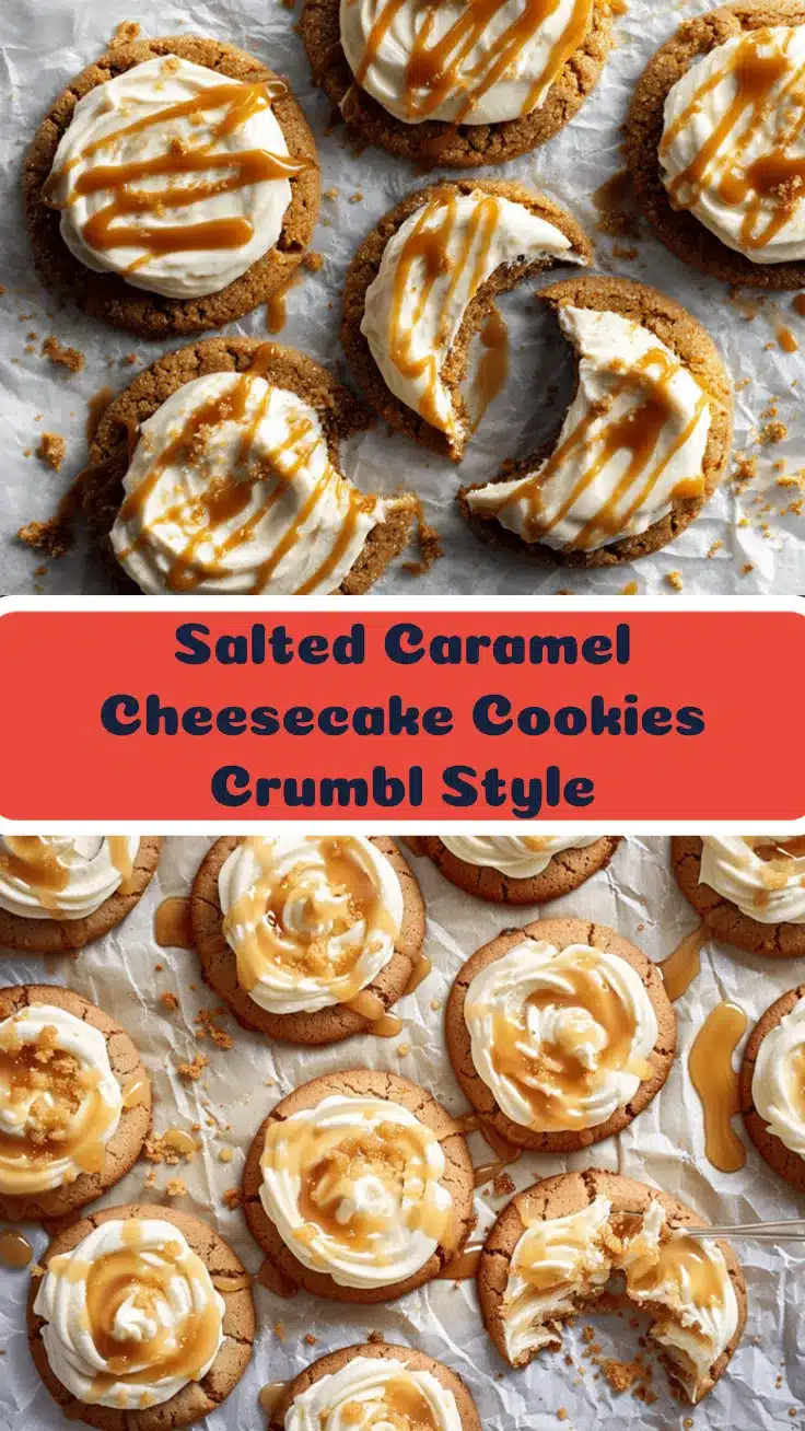 Salted Caramel Cheesecake Cookies recipe