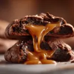 salted caramel chocolate cookies - featured image
