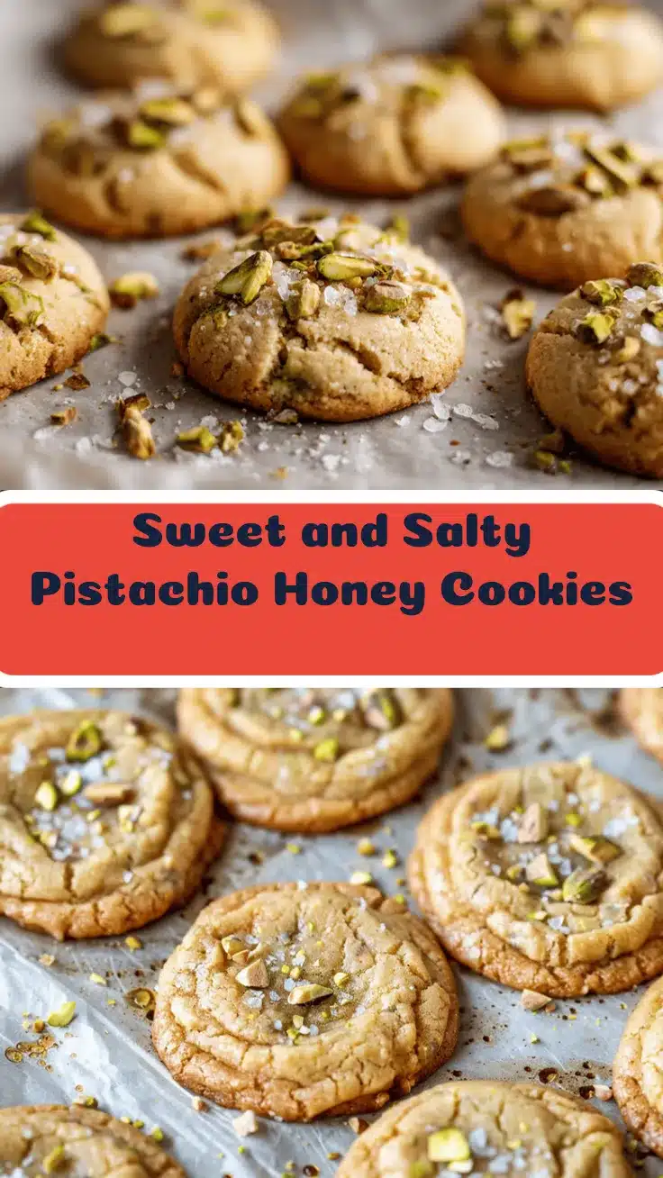 salted honey pistachio cookies recipe