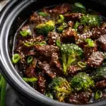 slow cooker beef and broccoli - featured image