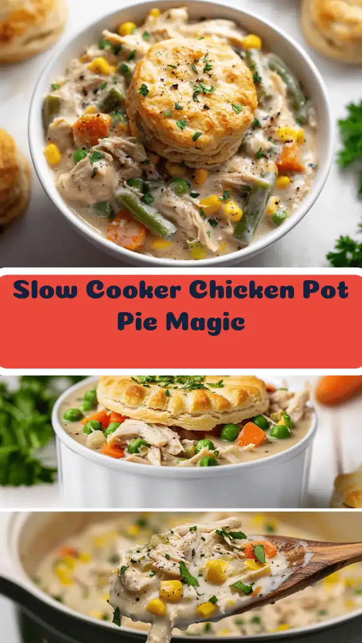 slow cooker chicken pot pie recipe