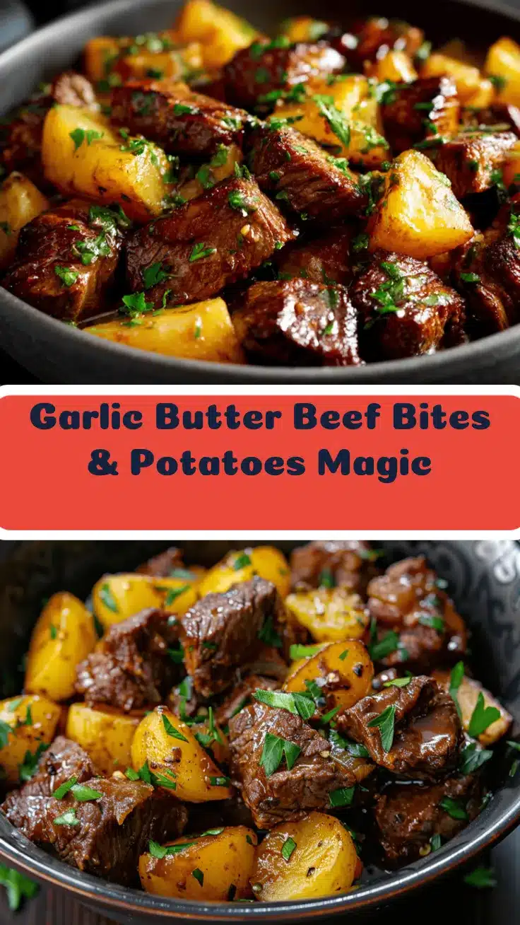 slow cooker garlic butter beef bites recipe