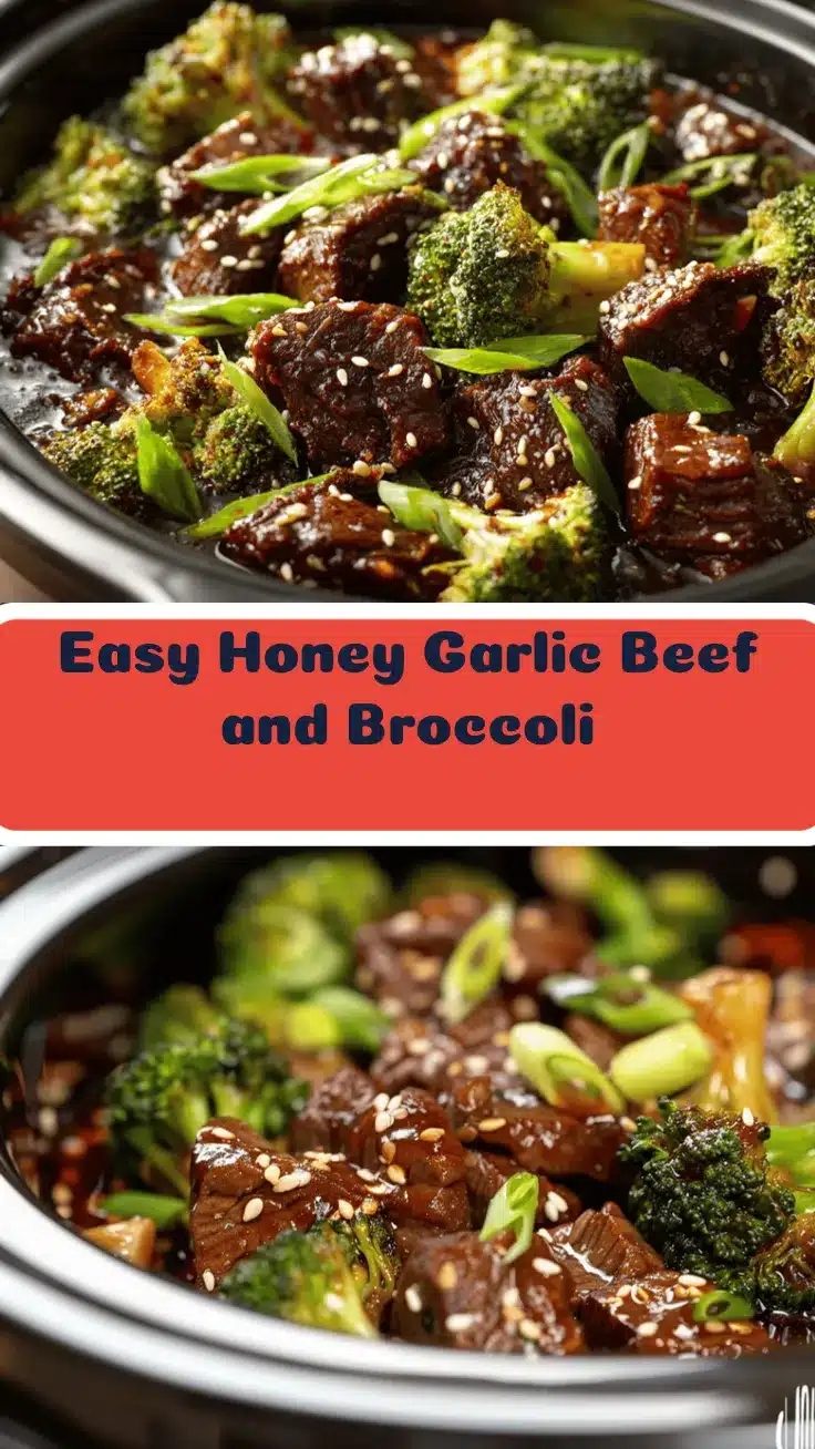slow cooker honey garlic beef and broccoli recipe