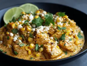slow cooker street corn chicken - featured image