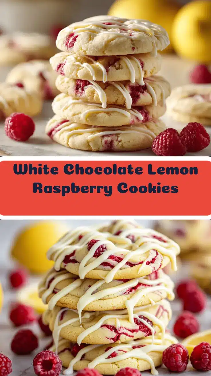 white chocolate lemon raspberry cookies recipe