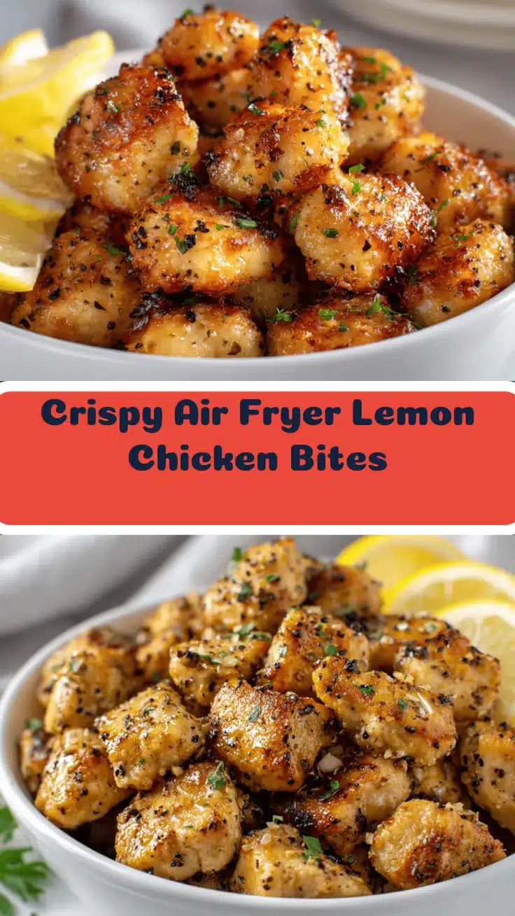 air fryer lemon chicken bites recipe