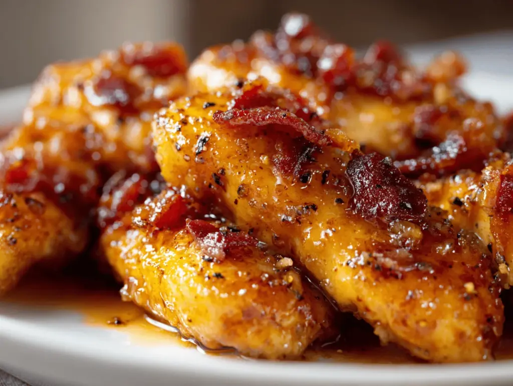 bacon brown sugar chicken tenders - featured image