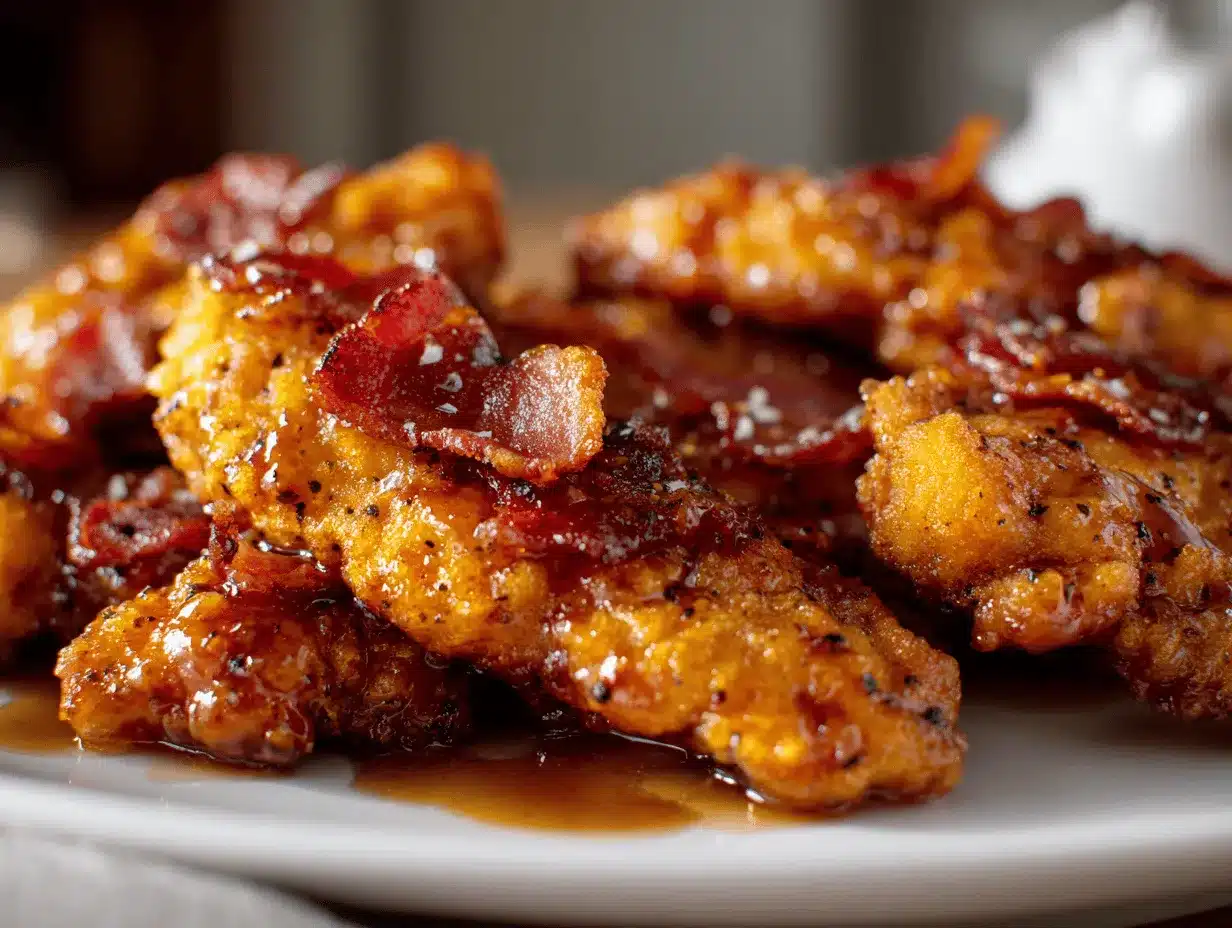 bacon brown sugar chicken tenders preparation steps
