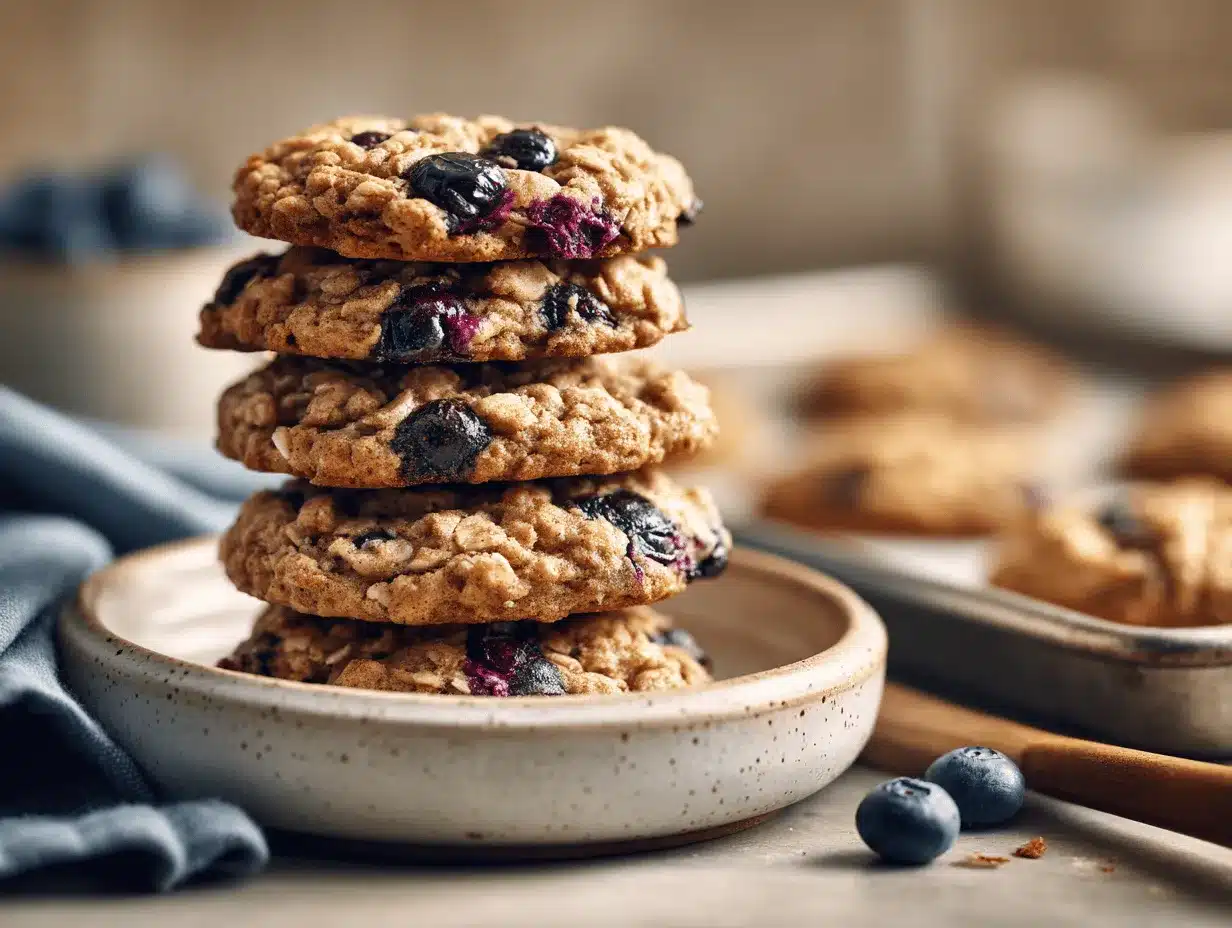 blueberry oatmeal cookies preparation steps