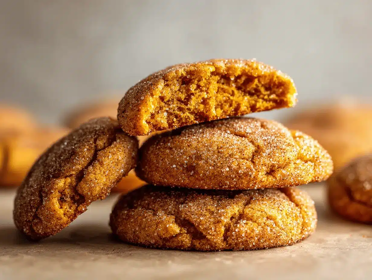 brown butter pumpkin snickerdoodle cookies preparation steps