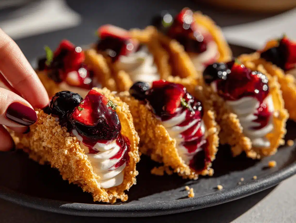 cheesecake tacos preparation steps