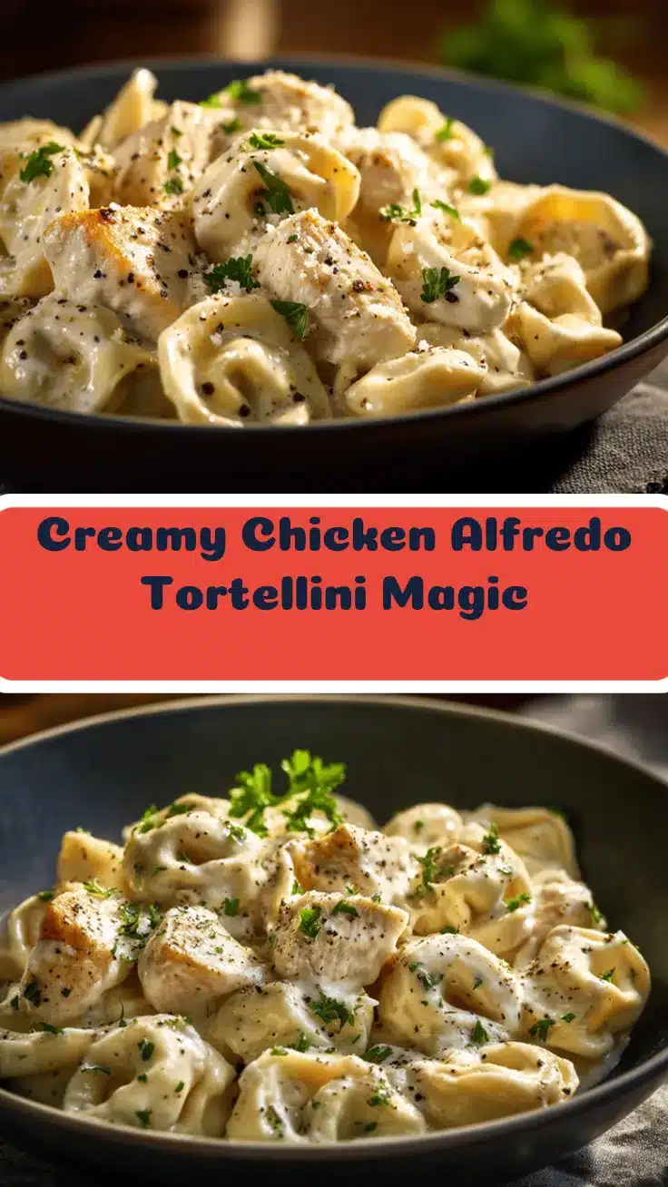 Chicken Alfredo Tortellini Crockpot recipe